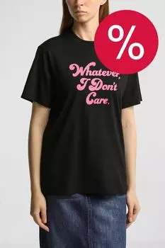 Футболка хлопковая с принтом HUGO