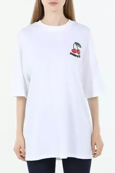 Футболка хлопковая с принтом HUGO