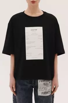 Футболка хлопковая с принтом Icons Счет для принцессы EVE&ESTHER