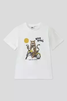 Футболка хлопковая с принтом IDO