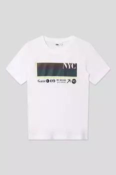 Футболка хлопковая с принтом IDO