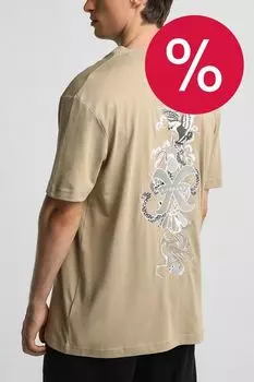 Футболка хлопковая с принтом John Richmond