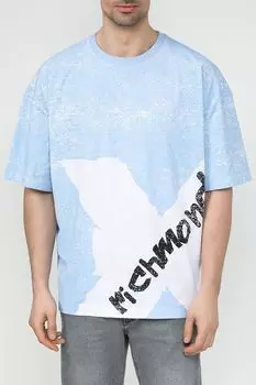 Футболка хлопковая с принтом John Richmond