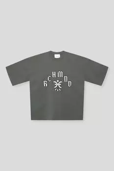 Футболка хлопковая с принтом John Richmond