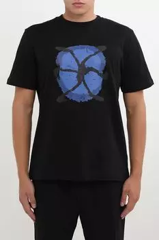 Футболка хлопковая с принтом John Richmond