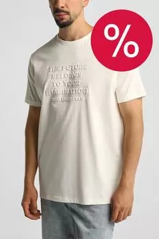 Футболка хлопковая с принтом Karl Lagerfeld