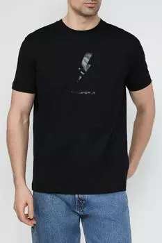 Футболка хлопковая с принтом Karl Lagerfeld