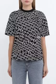 Футболка хлопковая с принтом Karl Lagerfeld Jeans