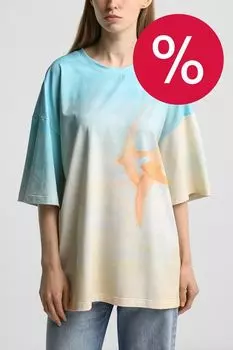 Футболка хлопковая с принтом Ласточки на закате ARTOGRAPH