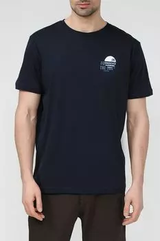 Футболка хлопковая с принтом LERROS