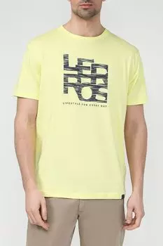 Футболка хлопковая с принтом LERROS