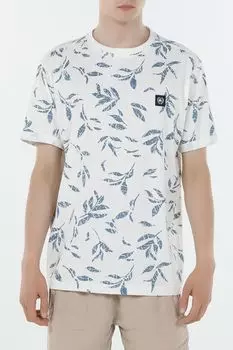 Футболка хлопковая с принтом LERROS