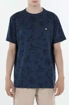 Футболка хлопковая с принтом LERROS