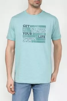 Футболка хлопковая с принтом LERROS