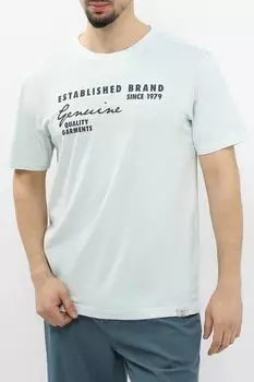 Футболка хлопковая с принтом LERROS