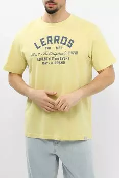 Футболка хлопковая с принтом LERROS