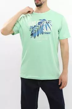 Футболка хлопковая с принтом LERROS