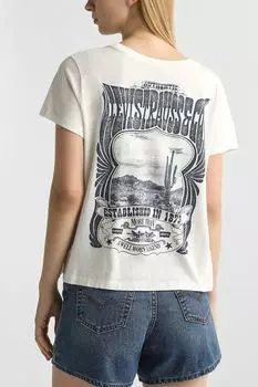 Футболка хлопковая с принтом LEVI'S