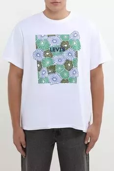 Футболка хлопковая с принтом LEVI'S