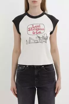 Футболка хлопковая с принтом LEVI'S