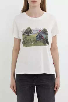 Футболка хлопковая с принтом LEVI'S