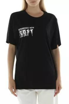 Футболка хлопковая с принтом Loft