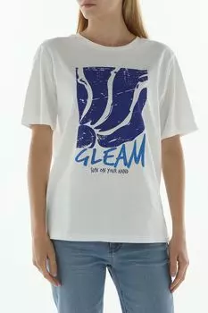 Футболка хлопковая с принтом Loft