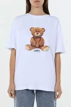 Футболка хлопковая с принтом Loft