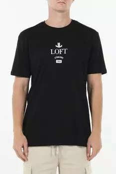 Футболка хлопковая с принтом Loft