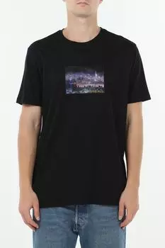 Футболка хлопковая с принтом Loft