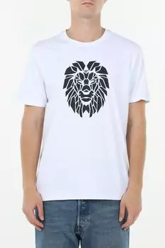 Футболка хлопковая с принтом Loft