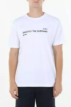 Футболка хлопковая с принтом Loft