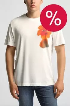 Футболка хлопковая с принтом Marc O'Polo