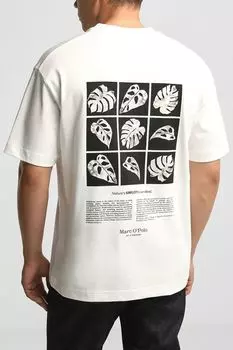 Футболка хлопковая с принтом Marc O'Polo