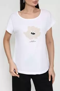 Футболка хлопковая с принтом Marc O'Polo