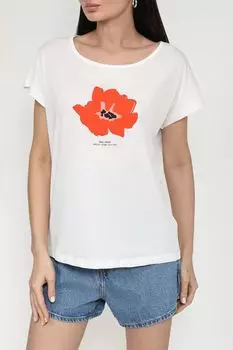 Футболка хлопковая с принтом Marc O'Polo