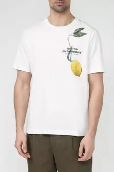 Футболка хлопковая с принтом Marc O'Polo