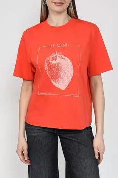 Футболка хлопковая с принтом Marc O'Polo