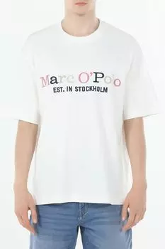 Футболка хлопковая с принтом Marc O'Polo