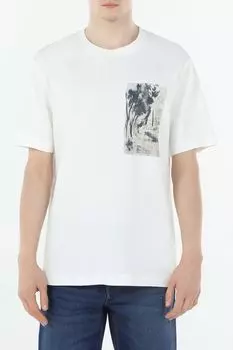 Футболка хлопковая с принтом Marc O'Polo