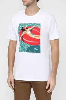 Футболка хлопковая с принтом MARCO DI RADI