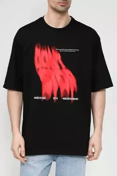 Футболка хлопковая с принтом MARCO DI RADI