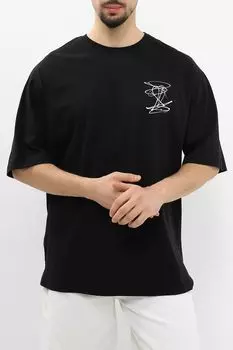 Футболка хлопковая с принтом MARCO DI RADI