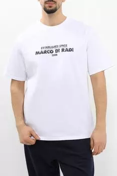 Футболка хлопковая с принтом MARCO DI RADI