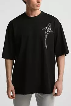 Футболка хлопковая с принтом MARCO DI RADI