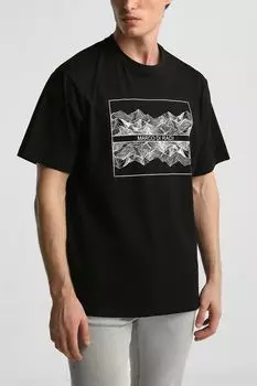 Футболка хлопковая с принтом MARCO DI RADI