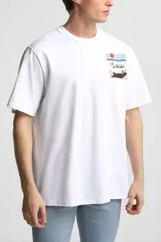 Футболка хлопковая с принтом MARCO DI RADI