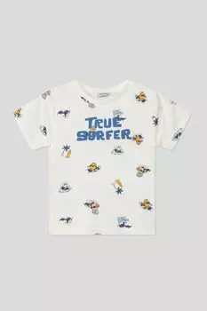 Футболка хлопковая с принтом Mayoral