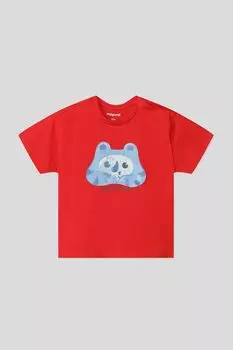 Футболка хлопковая с принтом Mayoral