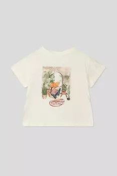 Футболка хлопковая с принтом Mayoral